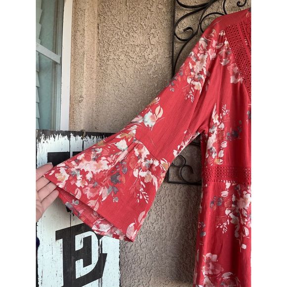 Torrid Babydoll Gauze Crochet Trim Top - Size 2X - Multicolored - Picture 6 of 10